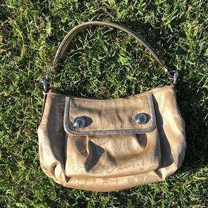 gold coach poppy bag